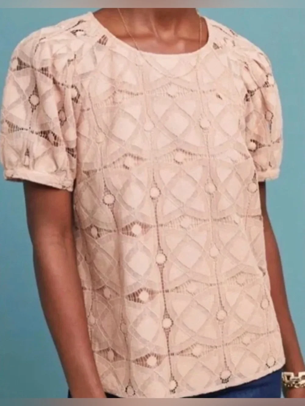 Anthropologie Maeve Sylvia Lace Top